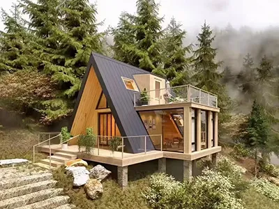 Cabañas prefabricadas de uso vacacional